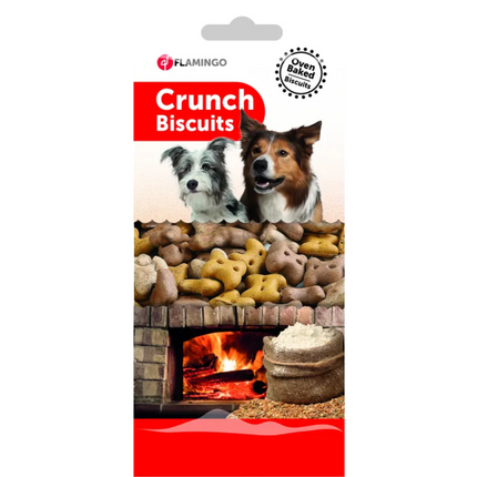 Flamingo Crunch Biscuits Mini Bones - crunchy biscuits for dogs, vegetarian