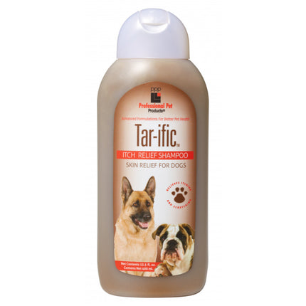 PPP Tar - ific Skin Relief Shampoo - therapeutic shampoo soothing skin irritations in dogs and puppies, concentrate 1:12