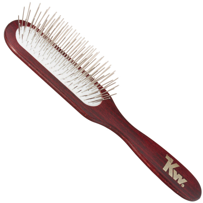 KW Pin Brush Soft Oblong - brush with long, metal pins, oblong shape