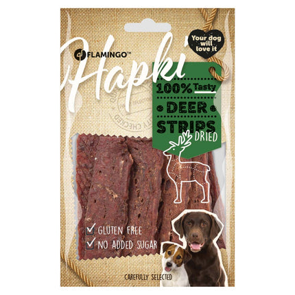 Flamingo Hapki Deer Stripes - dog treats, dried reindeer strips