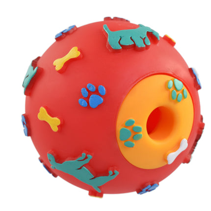 Flamingo Treat Ball - treat ball for dogs - red