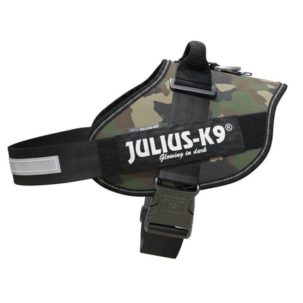 Julius - K9 IDC Powerharness Camouflage - high-quality harness for dogs in camouflage/khaki color