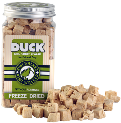 Kiwi Walker Snacks Duck - 100% Duck, freeze-dried, natural treats for dogs and cats