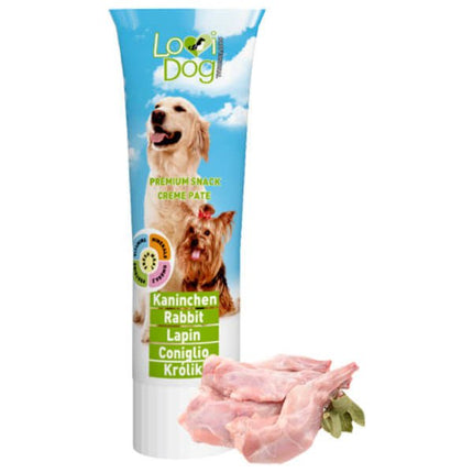 Lovi Dog Snack Cream Pâté Rabbit - pâté for dogs in a tube, with rabbit and vitamins