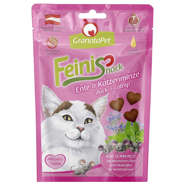 GranataPet FeiniSnack Duck & Catnip - crunchy treats for cats, duck and catnip