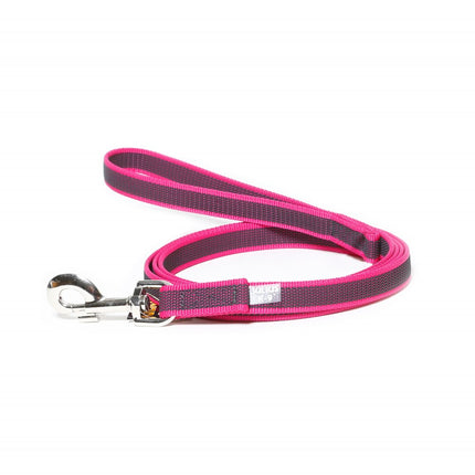 Julius K9 Color & Gray Supergrip Leash With Handle Pink - training leash with handle, pink, non-slip