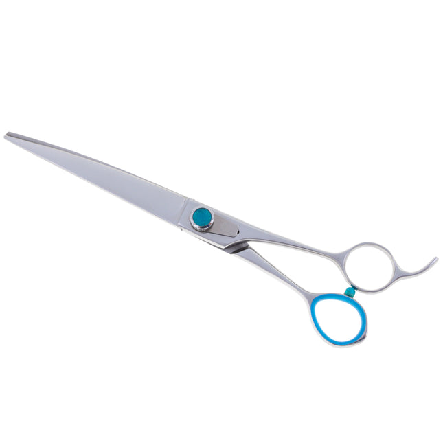 Geib Super Gator Curved Scissors - professional curved grooming scissors with micro-serration, ergonomic handle, made of triple-hardened stainless steel