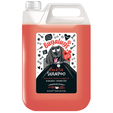 Bugalugs Flea & Tick Shampoo - flea and tick shampoo for dogs, with Neem oil