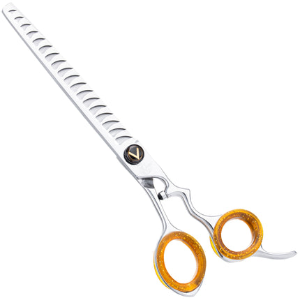 P&W Alien Hand Made Chunker - professional single-sided thinning shears with micro-grinding, 18 teeth