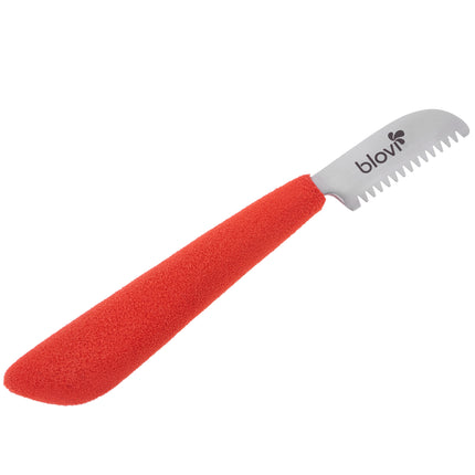 Blovi Professional Left Stripping Knife - professional trimmer with a comfortable foam handle, Japanese steel - left-handed