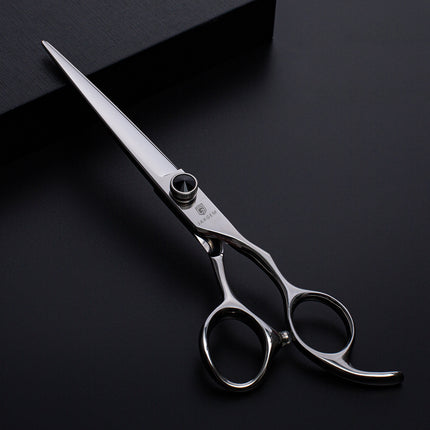 Jargem Straight Scissors - straight grooming scissors with an ergonomic handle and decorative screw