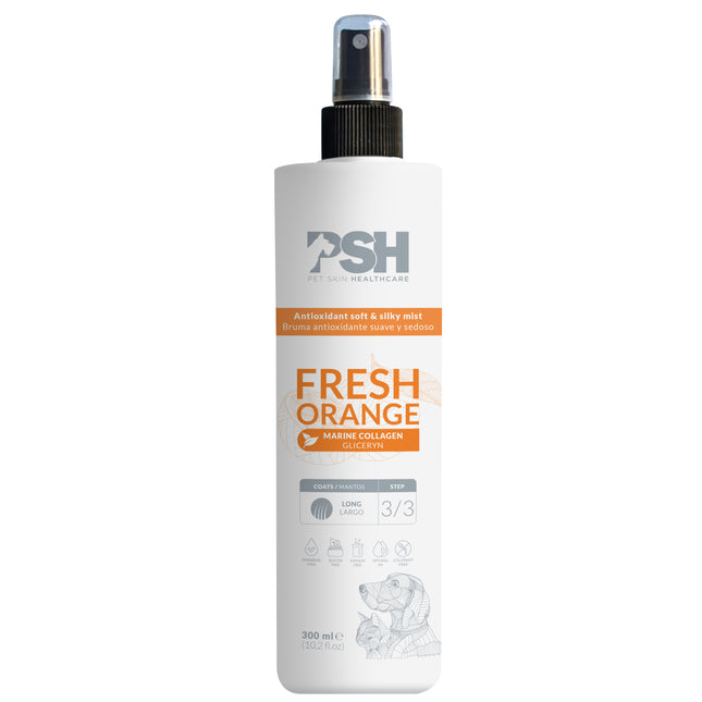 PSH Daily Beauty Fresh Mist - lightweight leave-in conditioner for long-haired dogs and cats, softens and smooths.