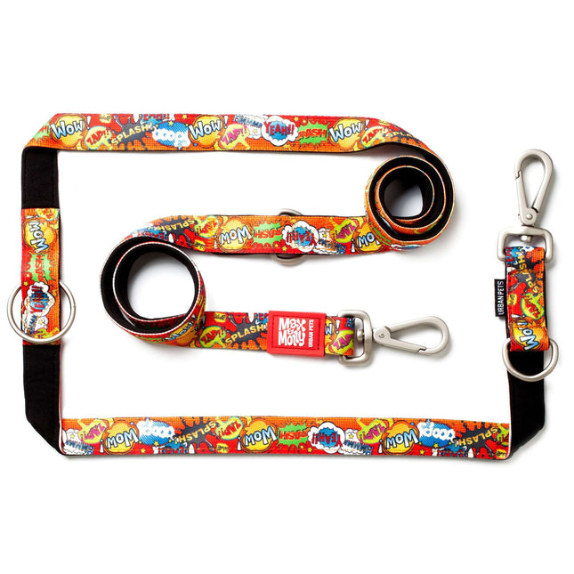 Max&Molly Multi-Leash Heroes - adjustable leash for dogs, interesting pattern, 200cm