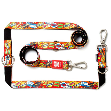 Max&Molly Multi-Leash Heroes - adjustable leash for dogs, interesting pattern, 200cm