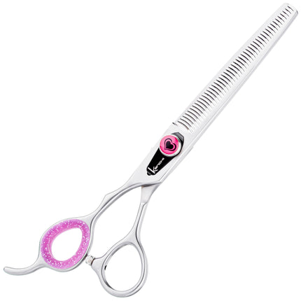 Kenchii Love Left Blenders - grooming thinning shears for left-handed users, 46 teeth with micro-serration