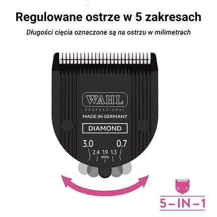 Wahl Diamond Blade Set - carbon-coated blade for clippers such as 1854 Arco, Bravura, Creativa, etc.