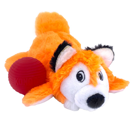 KONG Cozie Pocketz Fox - plush toy for dogs, fox with balls