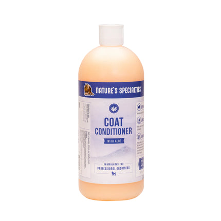 Nature's Specialties Coat Conditioner With Aloe - Aloe Coat Conditioner for Dogs and Cats, Concentrate 1:32