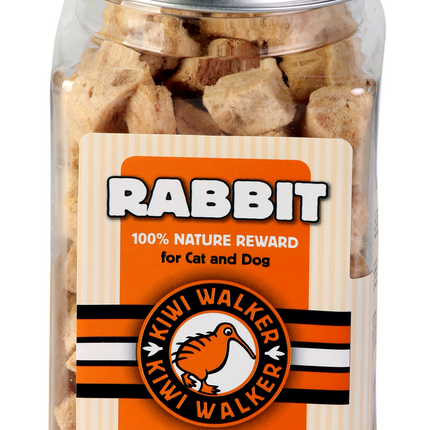 Kiwi Walker Rabbit Snacks - 100% rabbit, freeze-dried, natural treats for dogs and cats