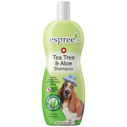 Espree Tea Tree & Aloe Shampoo - therapeutic shampoo for irritated dog skin, concentrate 1:5