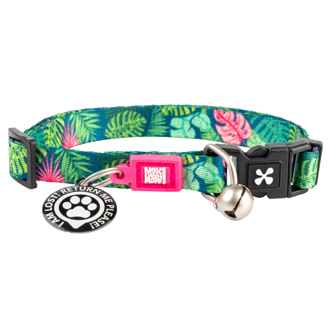 Max&Molly GOTCHA! Smart ID Cat Collar Tropical - colorful collar for cats with smart Tag pendant