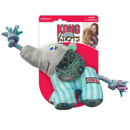 KONG Knots Carnival Elephant - dog toy with internal rope and knots, elephant