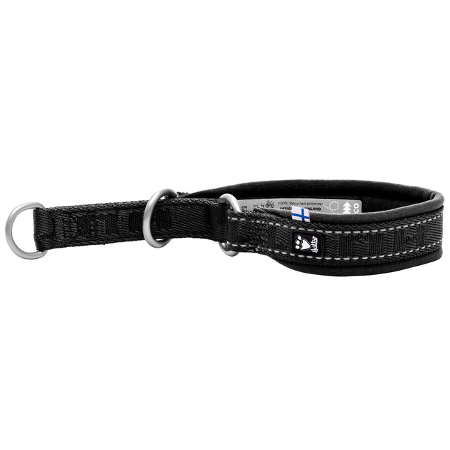 Hurtta Casual Half Choke Collar Eco Raven - half choke collar for dogs made from recycled materials - 40 - 50cm