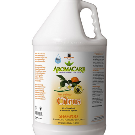 PPP AromaCare Flea Defense Citrus Shampoo - effective flea shampoo for dogs, with citronella oil, concentrate 1:12