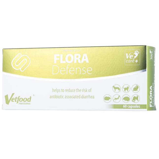 Vetfood Flora Defense - supplement supporting antibiotic therapy, diarrhea, for dogs and cats - 60 tablets