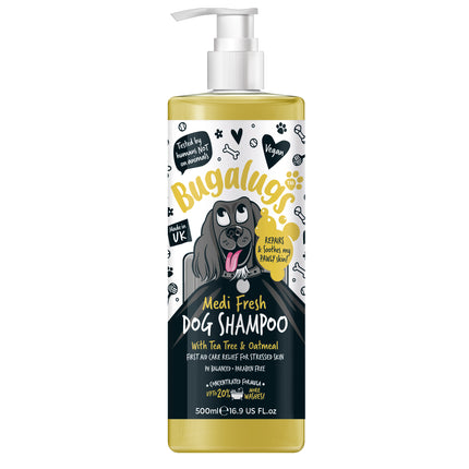 Bugalugs Medi Fresh Shampoo - anti-itch shampoo for dogs, with oats and essential oils