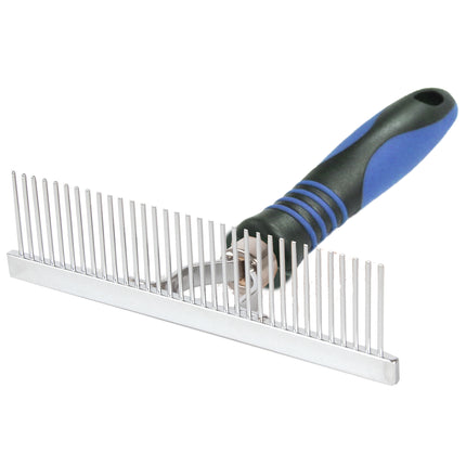 Show Tech Rake Comb Medium - Rake for Dogs and Cats, Metal Pins