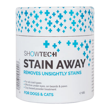 Show Tech+ Stain Away - whitening powder for stains and discolorations, for dogs and cats