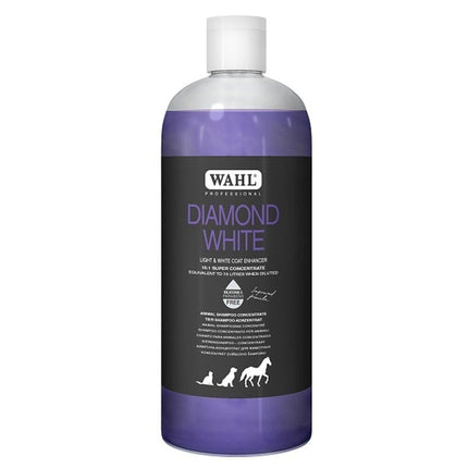 Wahl Diamond Shampoo - professional shampoo for dogs with light-colored fur, concentrate 1:15