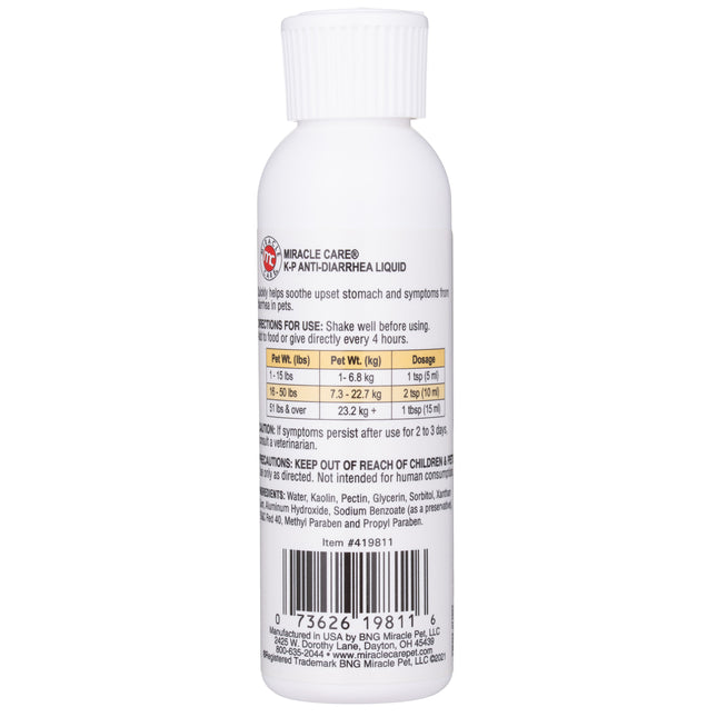 Miracle Care Anti-Diarrhea Liquid - Liquid for Diarrhea in Dogs and Cats