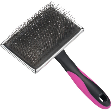 Blovi Hard Russian Terrier Slicker Brush - slicker brush with hard, long pins, inspired by the Russian grooming tool