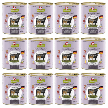 GranataPet Venison & Angus Beef - grain-free wet dog food, venison and beef