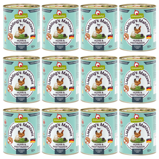 GranataPet Chicken & Parsnips - grain-free wet dog food, chicken with parsnips