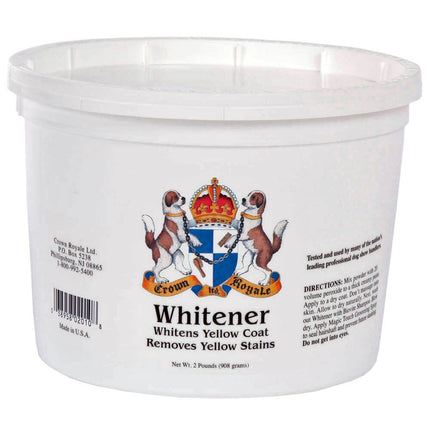 Crown Royale Whitener - whitening powder for yellow stains and discolorations on fur, for dogs, cats, and horses