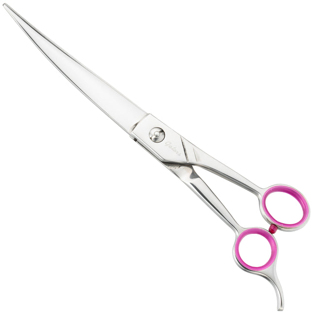 Geib Gator Curved Scissors - curved grooming scissors, made of Japanese stainless steel, with micro-serration