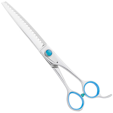 Geib Super Gator Chunker - professional single-sided thinning shears with an ergonomic handle, made of triple-hardened stainless steel, 19 teeth