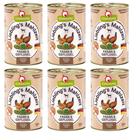 GranataPet Pheasant & Poultry - grain-free wet dog food, pheasant and poultry