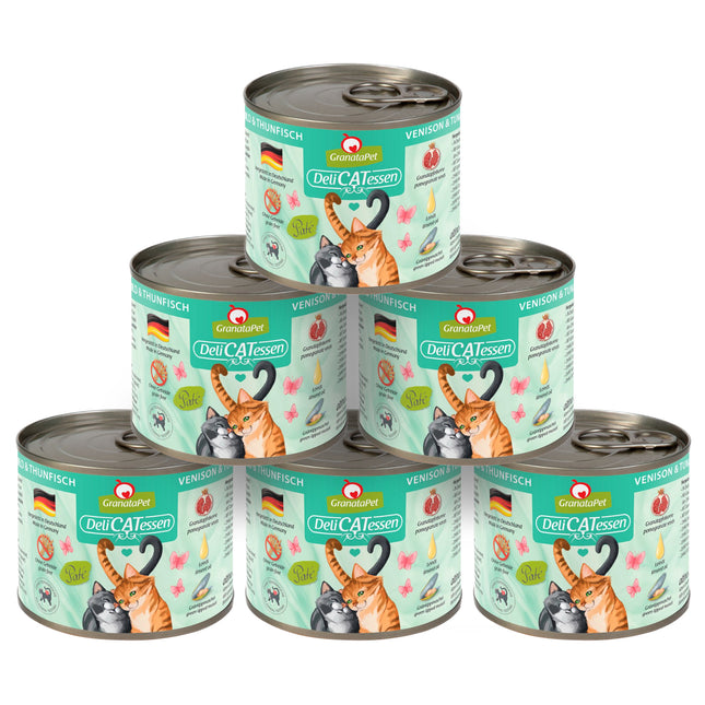 GranataPet DeliCatessen Venison & Tuna - grain-free wet food for cats, venison and tuna