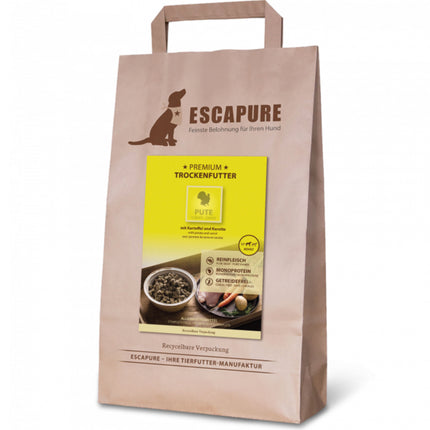 Escapure Premium Turkey - high-quality dog food, oven-baked turkey