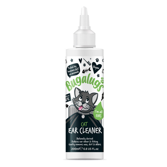 Bugalugs Cat Ear Cleaner - gentle liquid for cleaning cat ears