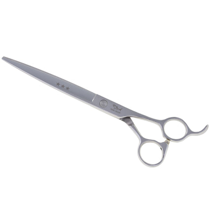 Shernbao Three Star Straight - grooming scissors with ergonomic handle, straight