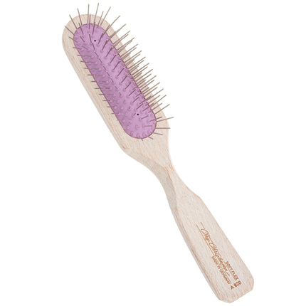 Chris Christensen Brezzy Oblong Brushes - high-quality wooden brush with metal pins - purple