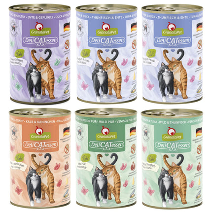 GranataPet DeliCatessen Food Set - Grain-Free Wet Food for Cats, Mix of 5 Flavors