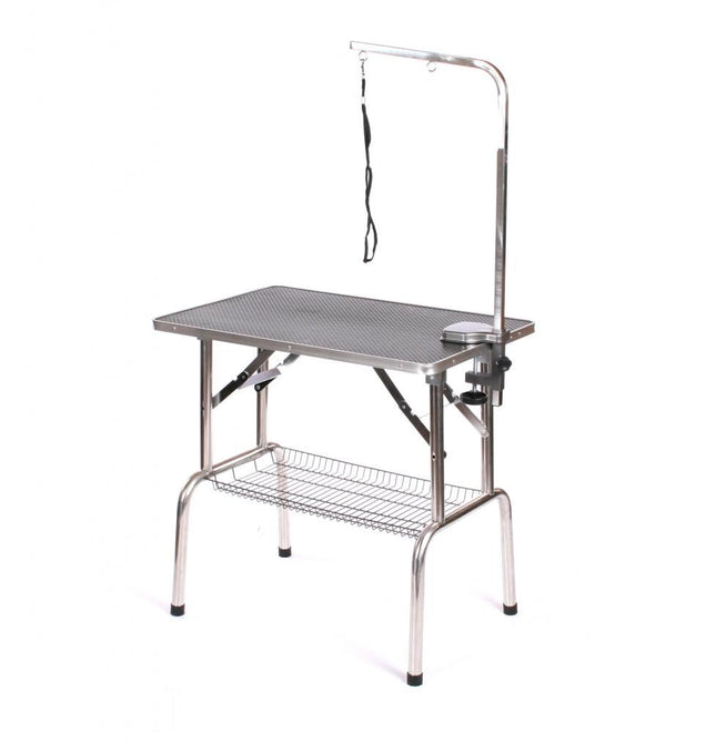 Blovi Grooming Table with Arm and Accessory Basket