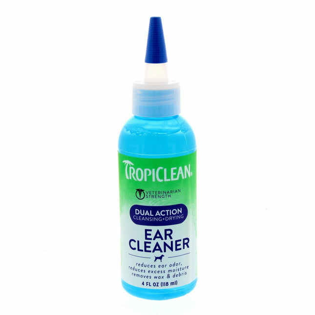 Tropiclean Dual Action Ear Cleaner - ear cleaning solution for dogs and cats