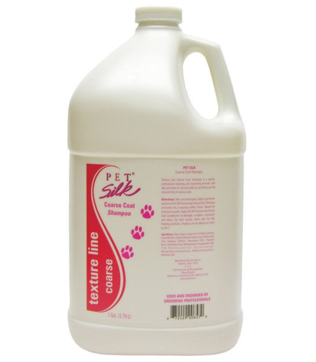 Pet Silk Texturizing Coat Shampoo - a shampoo that provides the right texture and increases volume for breeds with thick, dense, and demanding coats.